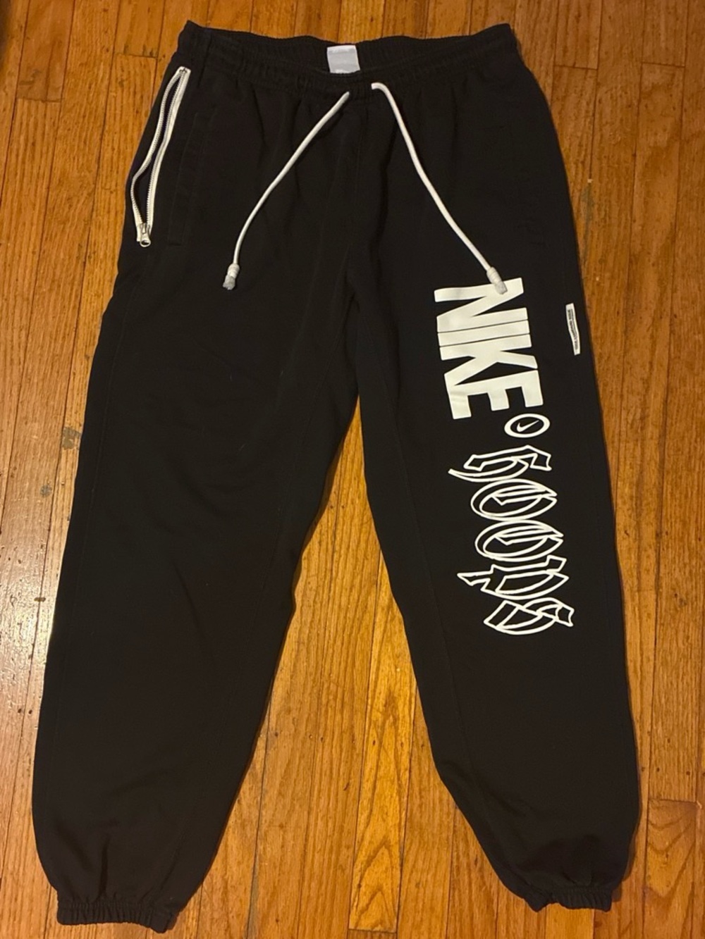 Nike Mens Black Graphic Logo Jogger Sweatpants